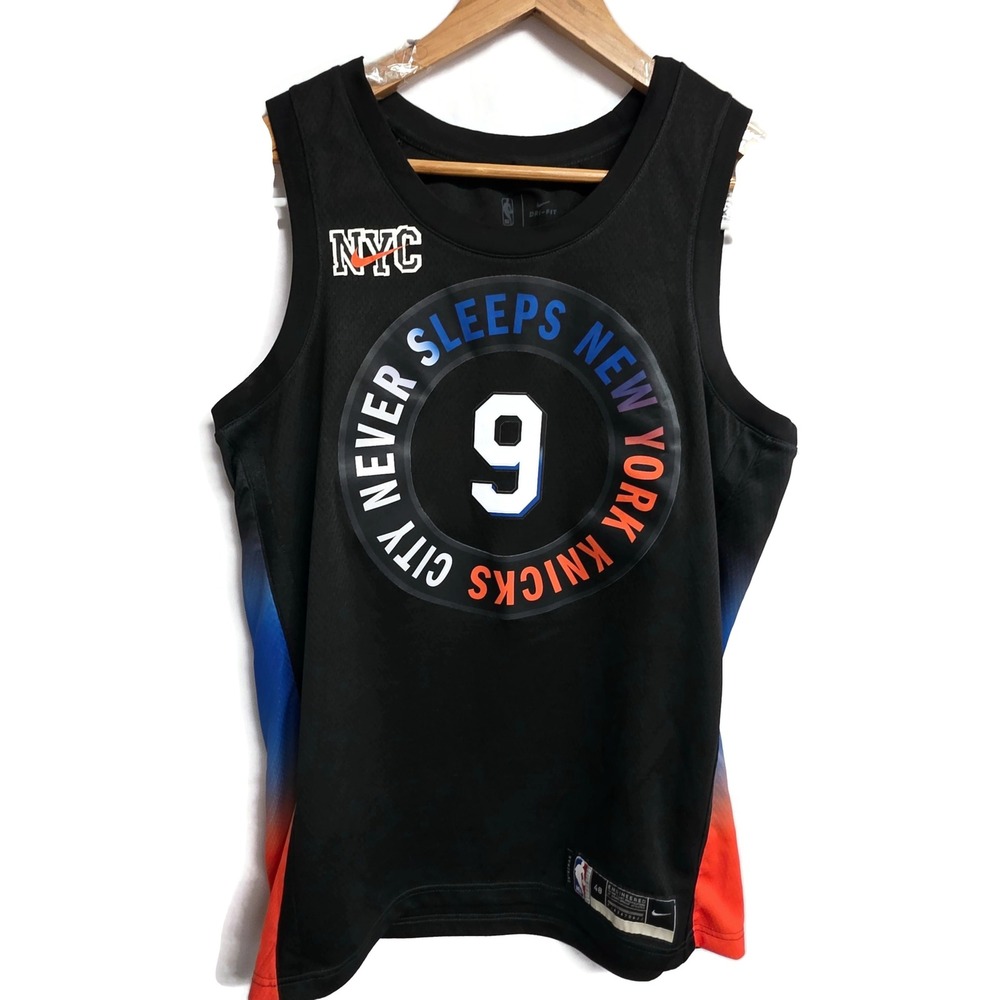 New York Knicks RJ Barrett Nike 2020 Swingman Player Jersey City Edition Large